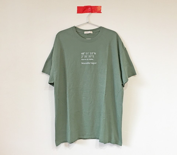 ヌーベルバーグWIDE Tee/MILITARY GREEN