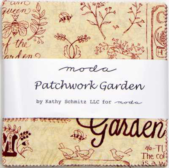 「Patchwork Garden」moda Charm Pack(カットクロス42枚）Kathy Schmitz