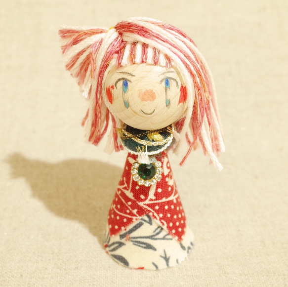 Creema限定 Xmas nollen kokeshi