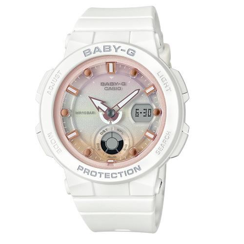 カシオ BGA-250-7A2JF BABY-G Beach Traveler Series LEDライト(ネオンイルミネーター)