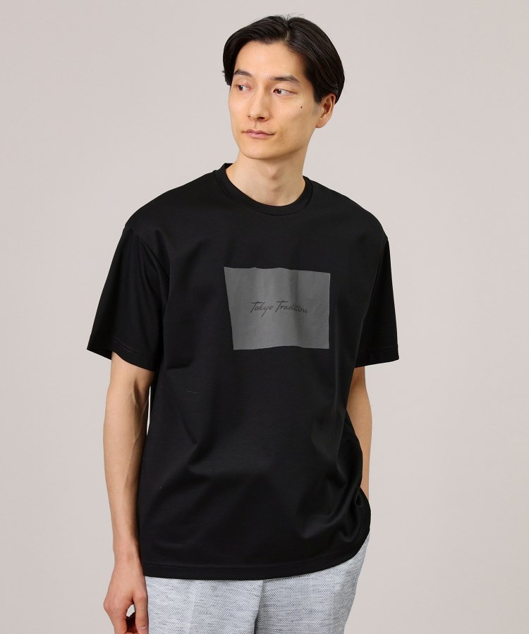 タケオキクチ/【日本製/プリントT】ラフタッチ ボックスプリント Tシャツ