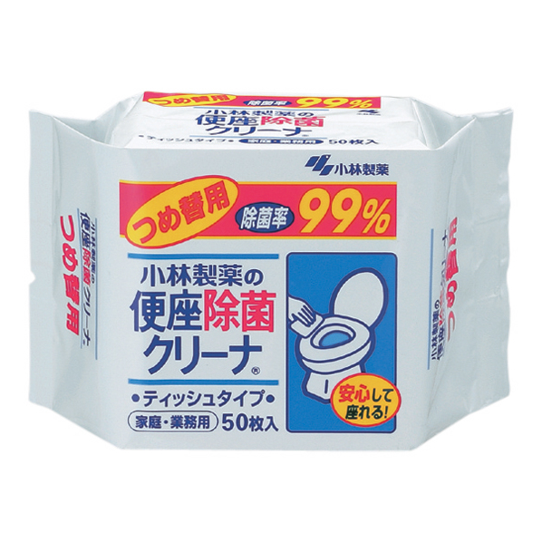 小林製薬 便座除菌クリーナー 家庭・業務用 詰替 50枚 F803616-(99229)