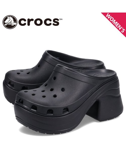 クロックス crocs サンダル クロッグサンダル サイレン レディース 厚底 ハイヒール SIREN CLOG ブラック 黒 208547