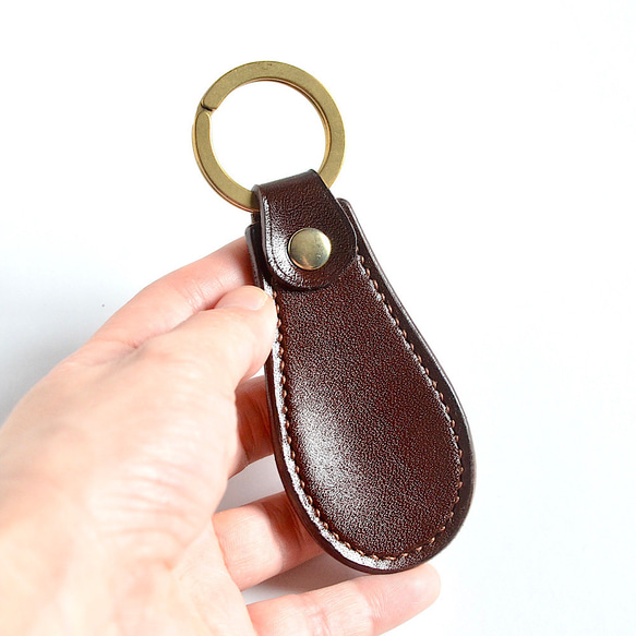 Shoes horn Key ring【レザーシューホーン/キーホルダー 】brown