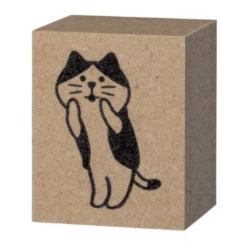 スタンプ FUKUMONOはんこ ヤッホー猫 デコレ かわいい お正月 グッズ