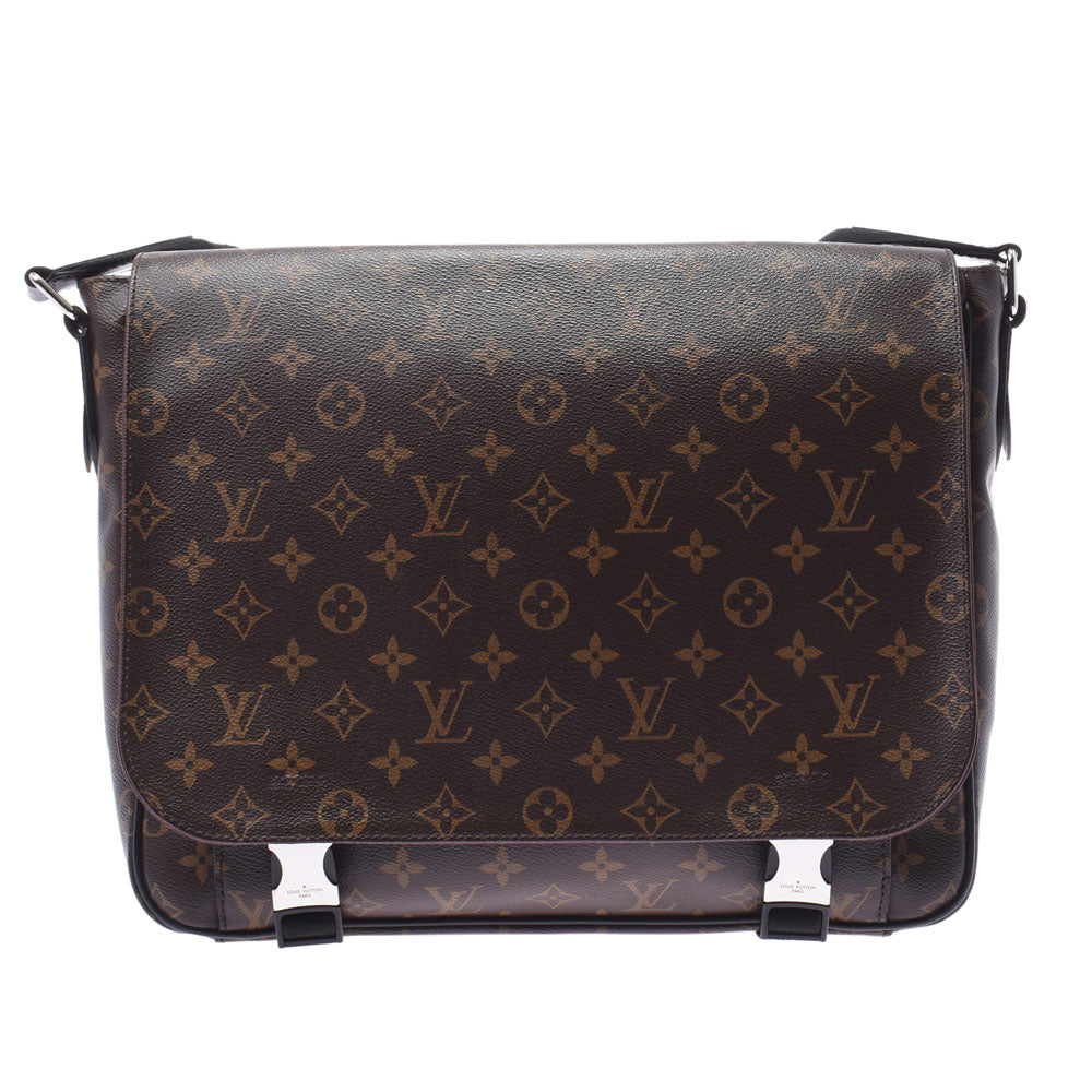 LOUIS VUITTON ルイヴィトン モノグラム マカサー クラレンス ブラウン/黒 M40936 メンズ モノグラムマカサー ショルダーバッグ ABランク 中古 