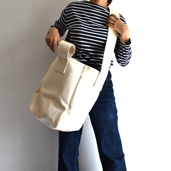 PLUS SHOULDER TOTE BAG（キナリ）