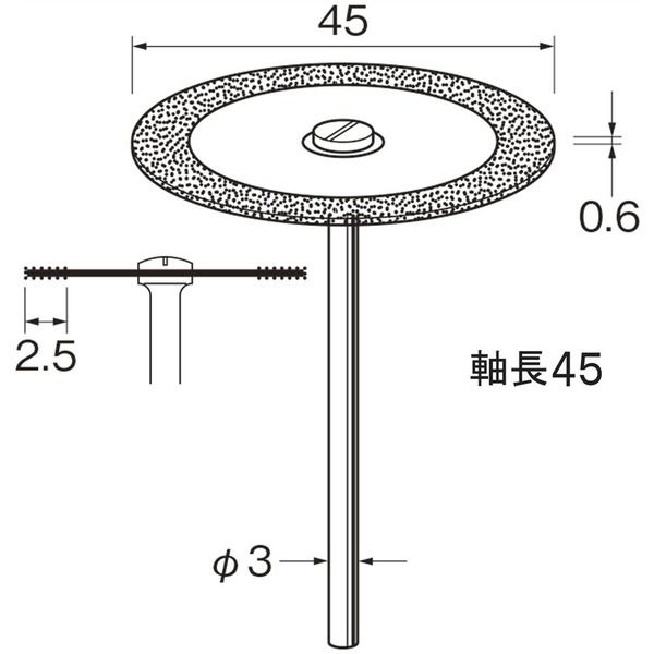 日本精密機械工作 電着ダイヤディスク D9653 1本（直送品）