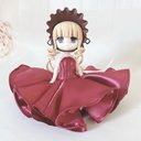 プリンセスレース_レッド_プリンセスドレス【ねんどろいどwoman,girl,オビツ11サイズ】