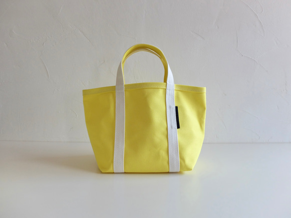 【受注制作】tote bag S size レモン（ハリのある帆布）