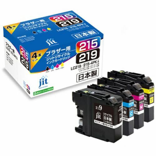 ジット JITB2192154P ブラザー brother：LC219／215-4PK（4色パック）対応（大容量） ジット リサイクルインク カートリッジ