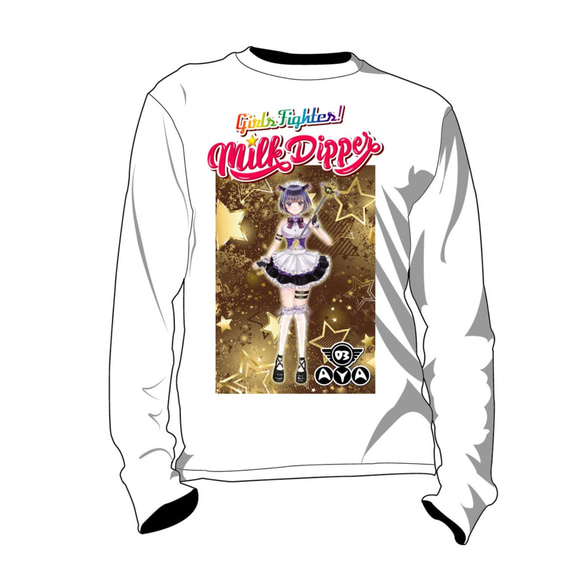 Milk Dipper ミルクディッパー Tシャツ 長袖  メンズ レディース アニメ ファイター【AYA】