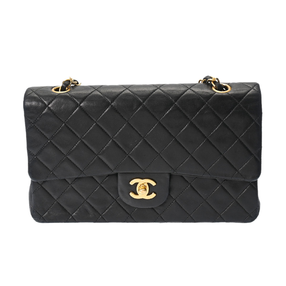 CHANEL シャネル マトラッセ チェーンショルダー  黒 ゴールド金具 AS1160 レディース ラムスキン ショルダーバッグ Bランク 中古 