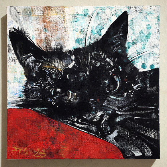 Black cat　【アクリル画】