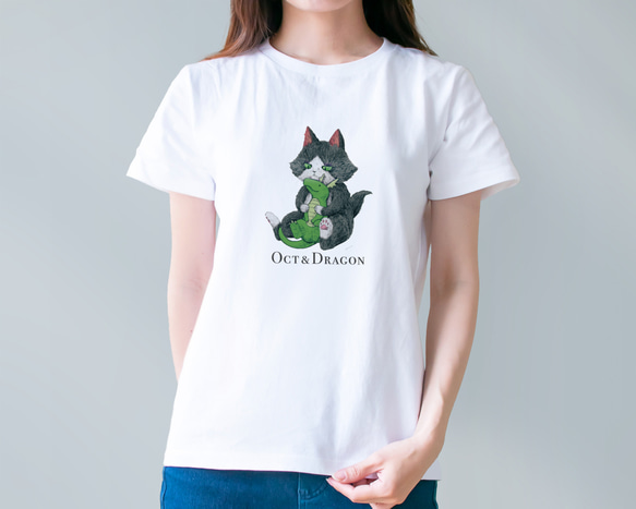 【受注制作】 オクトのお気に入り Tシャツ 白/ベージュ レディース キッズ メンズ