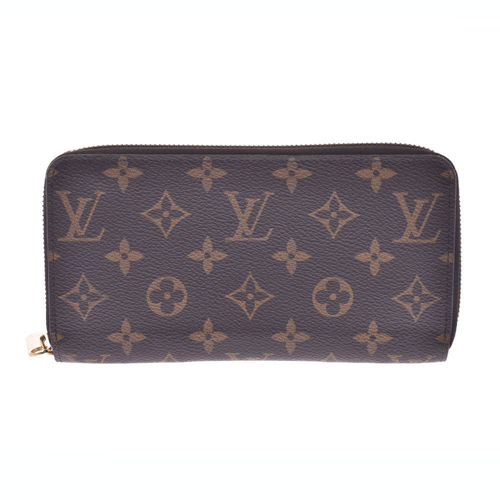 LOUIS VUITTON ルイヴィトン モノグラム ジッピーウォレット ブラウン M42616 ユニセックス 長財布 ABランク 中古 