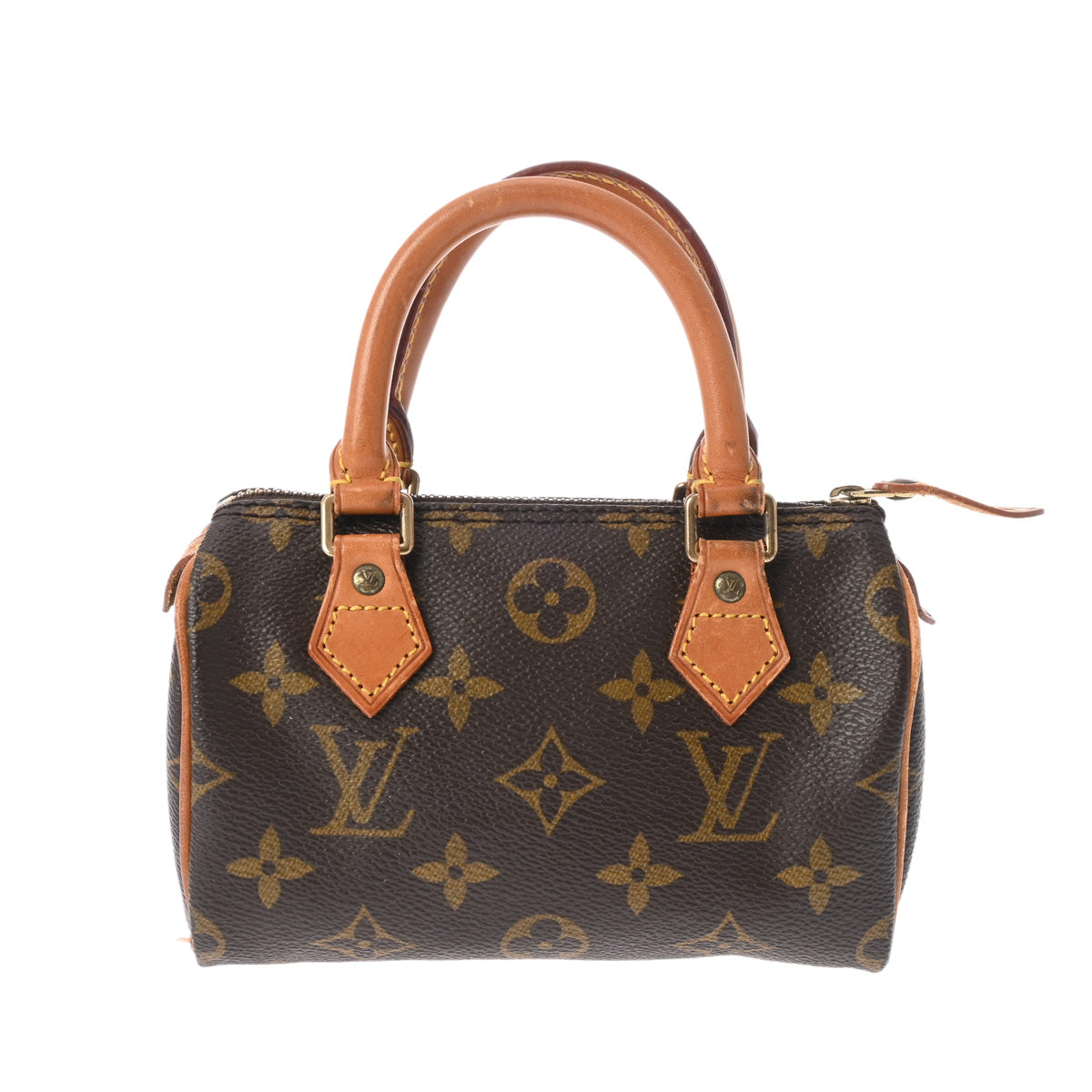 LOUIS VUITTON ルイヴィトン モノグラム ミニ スピーディ 2WAY ブラウン M41534 レディース モノグラムキャンバス ハンドバッグ Bランク 中古 