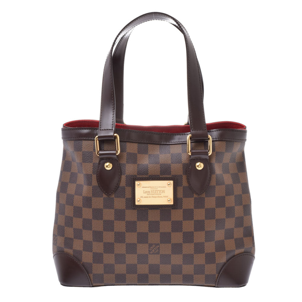 LOUIS VUITTON ルイヴィトン ダミエ ハムプステッドPM ブラウン N51205 レディース ダミエキャンバス ハンドバッグ ABランク 中古 