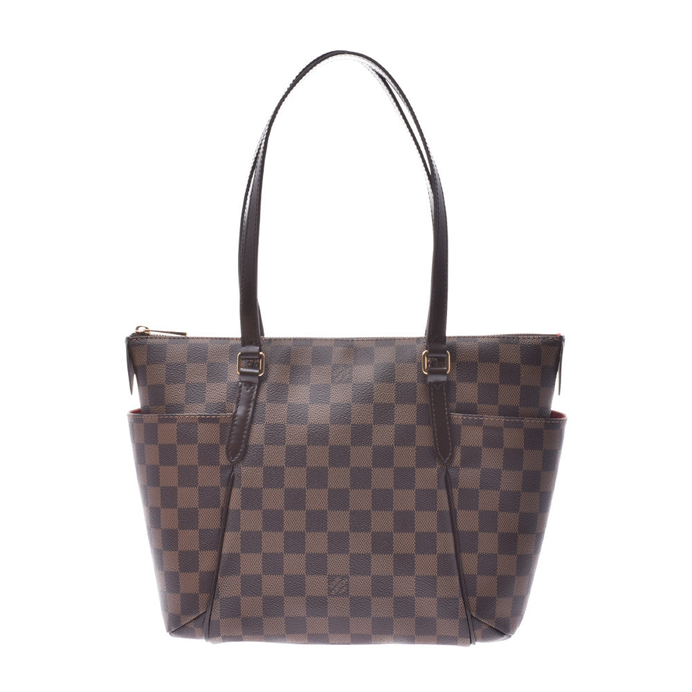 LOUIS VUITTON ルイヴィトン ダミエ トータリーPM ブラウン N41282 レディース ダミエキャンバス トートバッグ Aランク 中古 