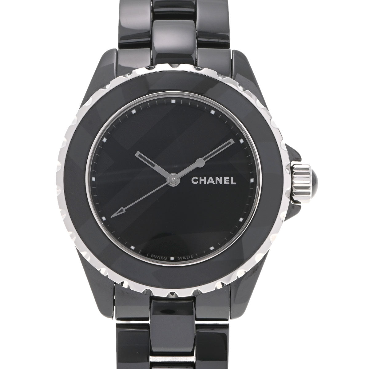 CHANEL シャネル J12 アンタイトル 1200本限定 H5581 メンズ 黒セラミック/SS 腕時計 自動巻き 黒文字盤 Aランク 中古 