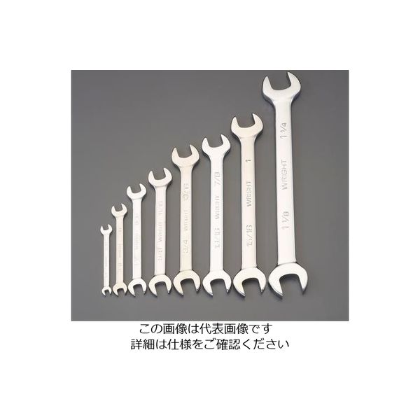 エスコ 8本組/1/4”ー1・1/4” 両口スパナ EA615BF-102 1組(1セット)（直送品）