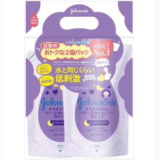 ジョンソン すやすやタイム ベビー全身シャンプー 泡タイプ 詰替用 2個パック