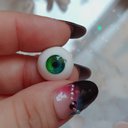 14mm　リアル虹彩アイ（石膏オッドアイ）