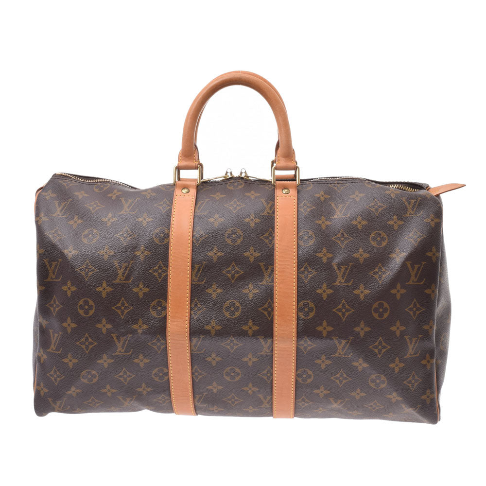 LOUIS VUITTON ルイヴィトン モノグラム キーポル45 ブラウン M41428 ユニセックス モノグラムキャンバス ボストンバッグ Bランク 中古 