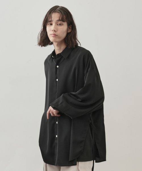 【 UNISEX 】スリットコードオーバーシャツ