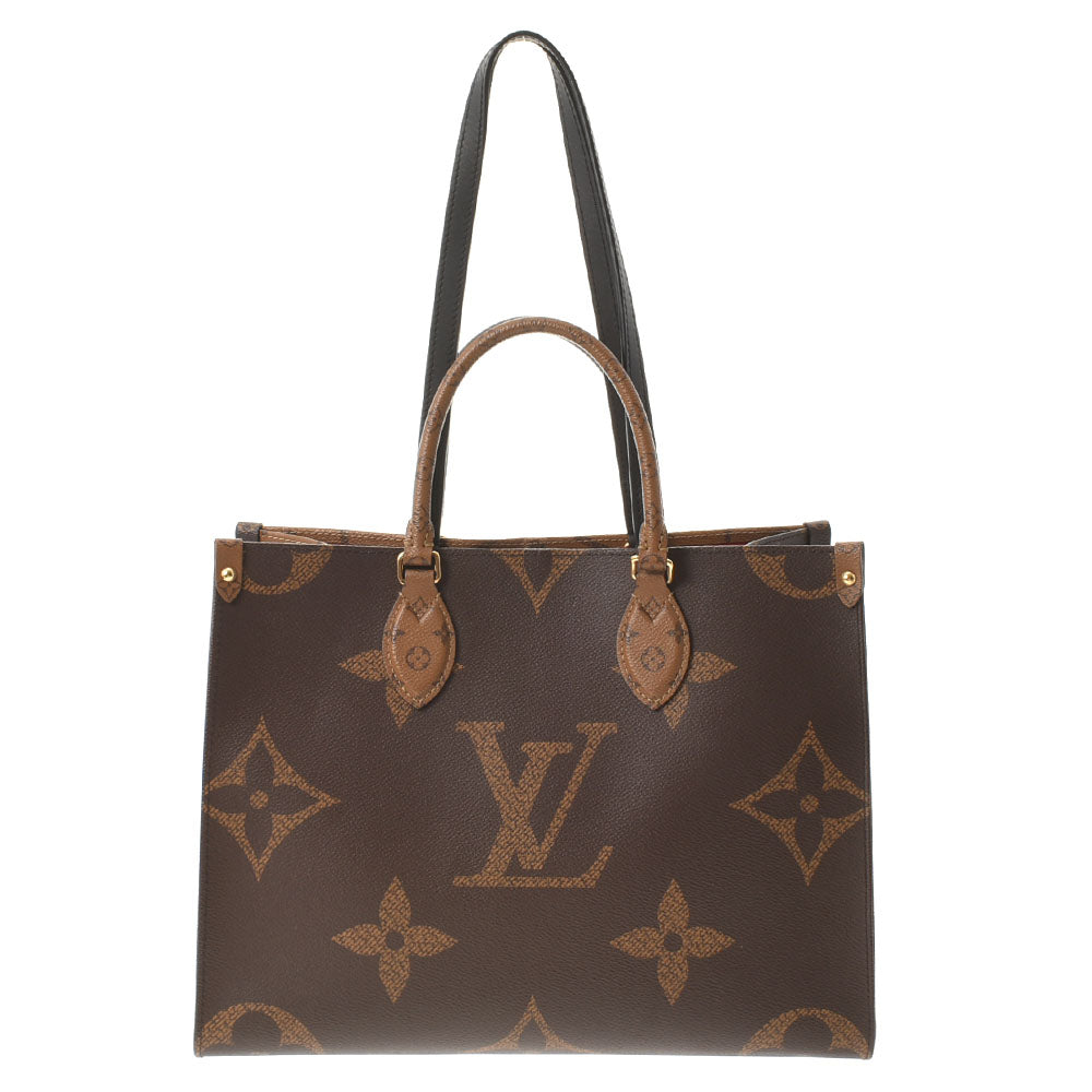 LOUIS VUITTON ルイヴィトン モノグラム ジャイアントオンザゴーMM 2WAY ブラウン M45321 ユニセックス モノグラムキャンバス トートバッグ Aランク 中古 