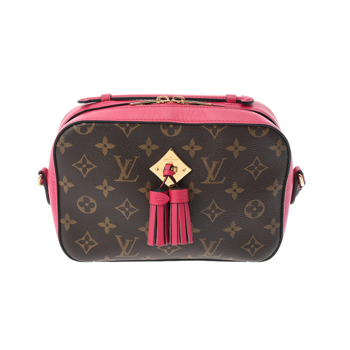 LOUIS VUITTON ルイヴィトン モノグラム サントンジュ  フリージア ブラウン M43557 レディース モノグラムキャンバス ショルダーバッグ ABランク 中古 