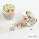 SALE!癒し♡可愛い小鳥とお花のpetマスキングテープ