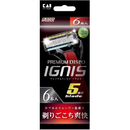 貝印 ＰＲＥＭＩＵＭ ＤＩＳＰＯ ＩＧＮＩＳ６Ｐ