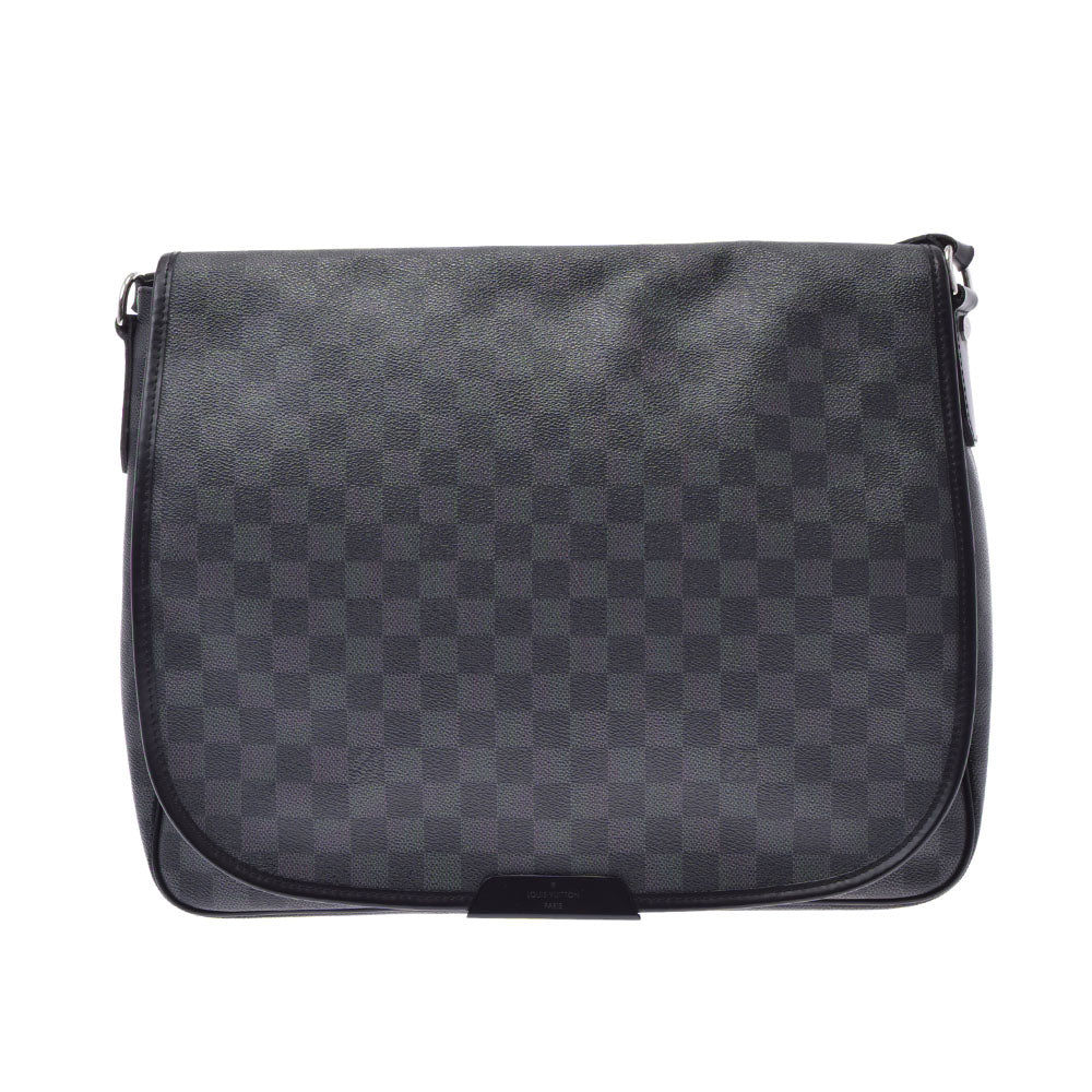 LOUIS VUITTON ルイヴィトン ダミエ グラフィット ダニエルGM 黒/グレー N58033 メンズ ダミエグラフィットキャンバス メッセンジャーバッグ ABランク 中古 