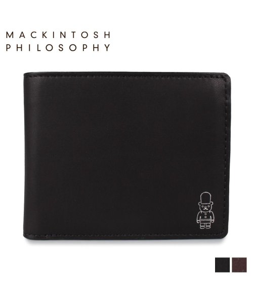 マッキントッシュ フィロソフィー MACKINTOSH PHILOSOPHY 二つ折り財布 ミニ財布 メンズ レディース 本革 WALLET ブラック ブラウン