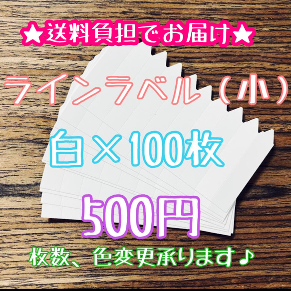 ラインラベル 白 ホワイト 100枚 園芸ラベル 多肉植物 サボテン 観葉植物 エケベリア ハーブ苗