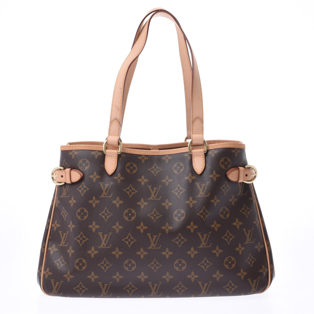 LOUIS VUITTON ルイヴィトン モノグラム バティニョール オリゾンタル ブラウン M51154 モノグラムキャンバス トートバッグ Aランク 中古 