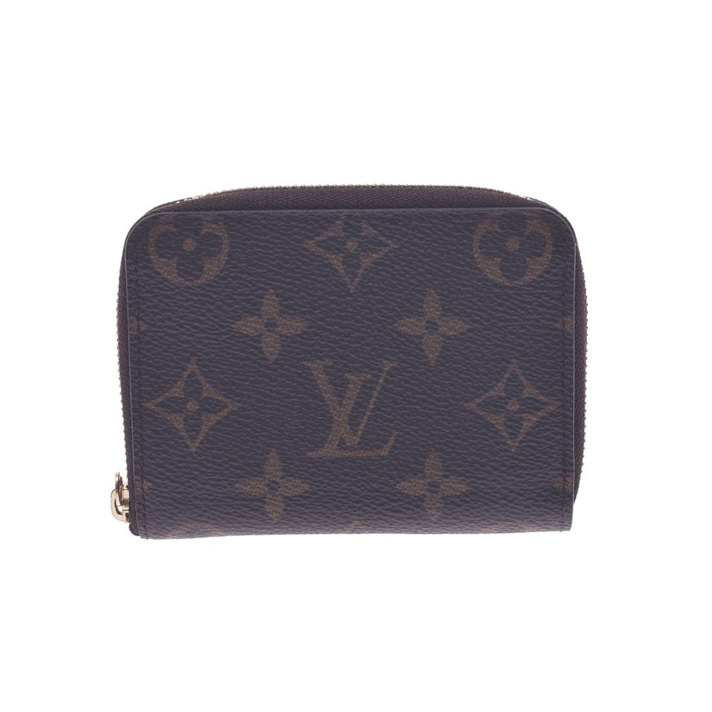 LOUIS VUITTON ルイヴィトン モノグラム ジッピーコインパース ブラウン M60067 ユニセックス モノグラムキャンバス コインケース ABランク 中古 