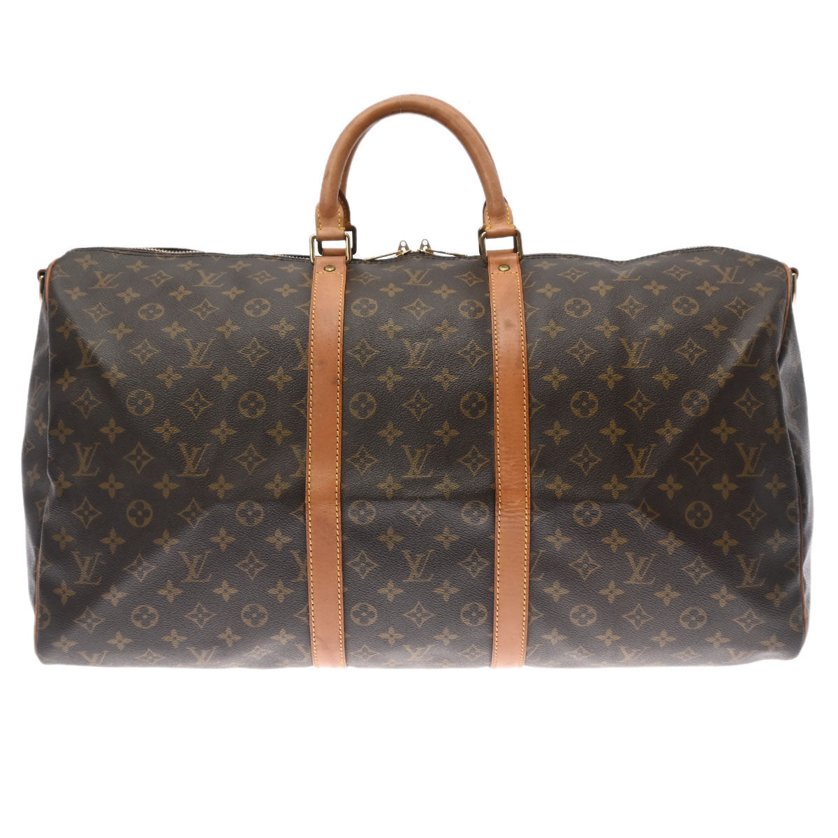 LOUIS VUITTON ルイヴィトン モノグラム キーポルバンドリエール 55 ブラウン M41414 レディース モノグラムキャンバス ボストンバッグ Bランク 中古 