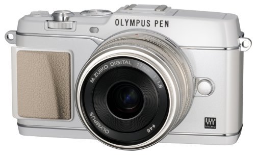 OLYMPUS ミラーレス一眼 PEN E-P5 17mm F1.8 レンズキット(ビューファインダー VF-4セット) ホワイト E-P5 17mm F1.8 LKIT【中古品】