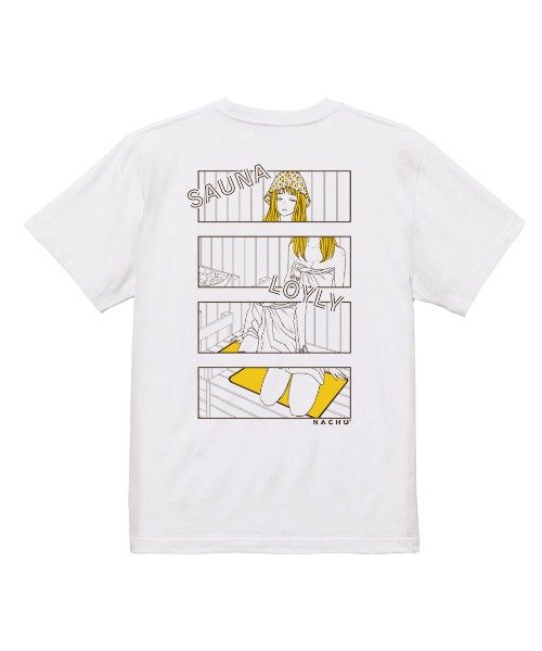 【W】【NO－PR－2302－HITO－T001】【it】【THE nookie LOVE ひととせなつみ】SAUNA TEE【WHITE】