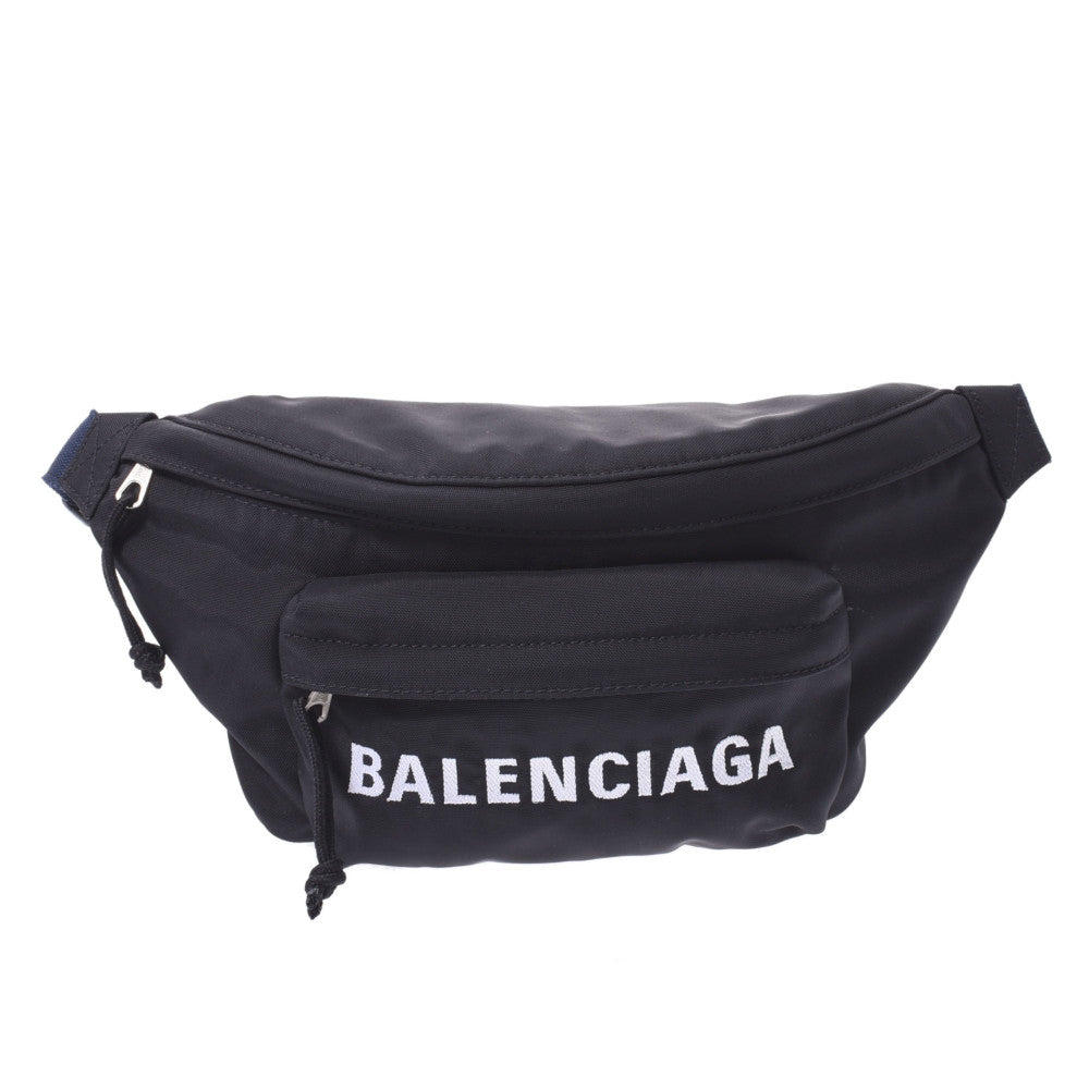 BALENCIAGA バレンシアガ ロゴ 黒 533009 ユニセックス ナイロン ボディバッグ ABランク 中古 