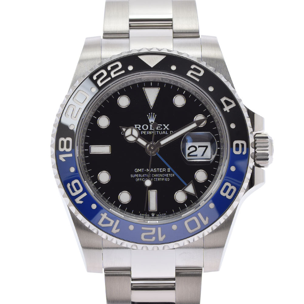 【現金特価】ROLEX ロレックス GMTマスター2 黒/青ベゼル 126710BLNR メンズ SS 腕時計 自動巻き 黒文字盤 未使用 