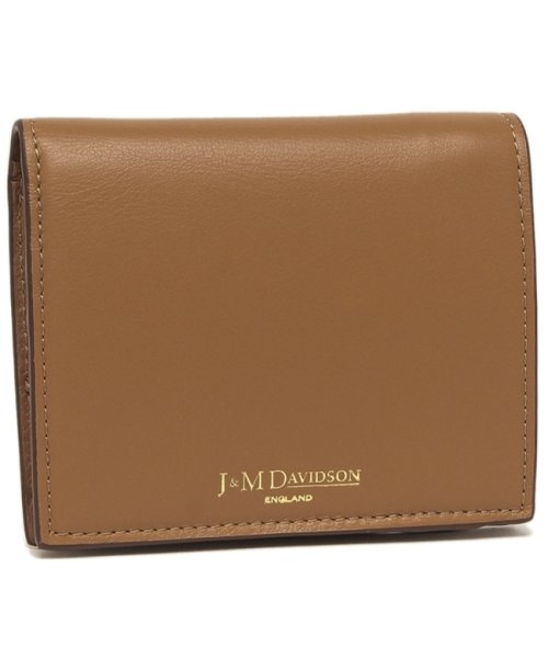 ジェイアンドエムデヴィッドソン 二つ折り財布 ミニ財布 ブラウン レディース J&M DAVIDSON SBFW0XX SCXX 610G