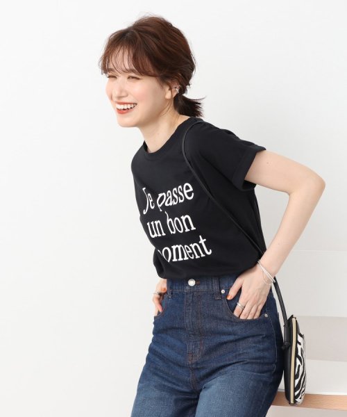 【USAコットン】 こなれ見え 袖ロ－ルアップTシャツ