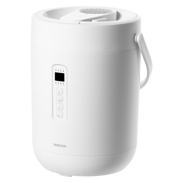 YAMAZEN 上部給水 加湿器 スチーム式 急速モード搭載 2.8L 500ml 3段階 KS-GC28（W） 1台