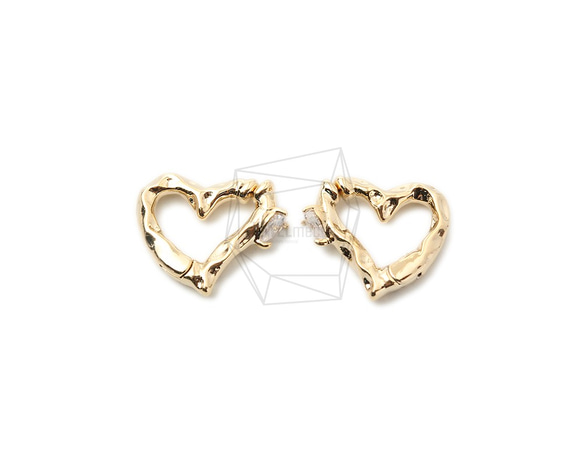 ERG-1382-G【2個入り】ハートイヤーカフ/Heart Earcuffs Earrings