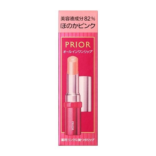 資生堂（SHISEIDO）プリオール スキンケア 薬用 リンクル美つやリップ (ほのかピンク) (3.5g) 【医薬部外品】