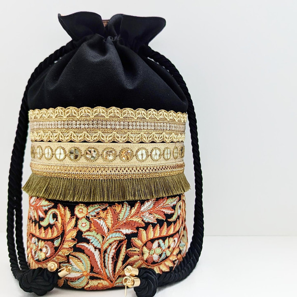 【Bag like an accessory…Paisley pattern-orange】