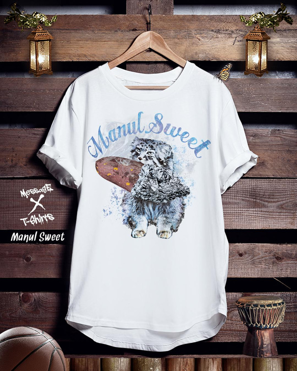 焼き芋マヌルネコTシャツ「Manul Sweet」